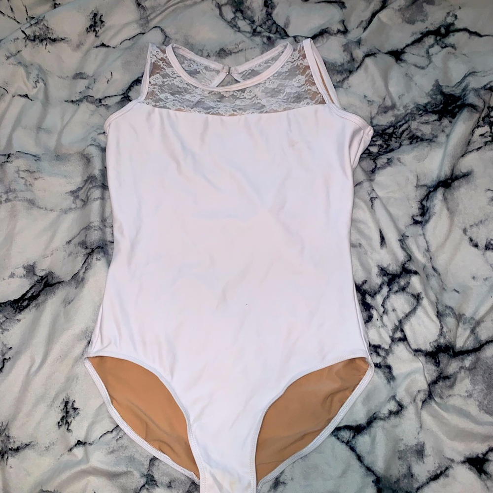 White dance leotard!